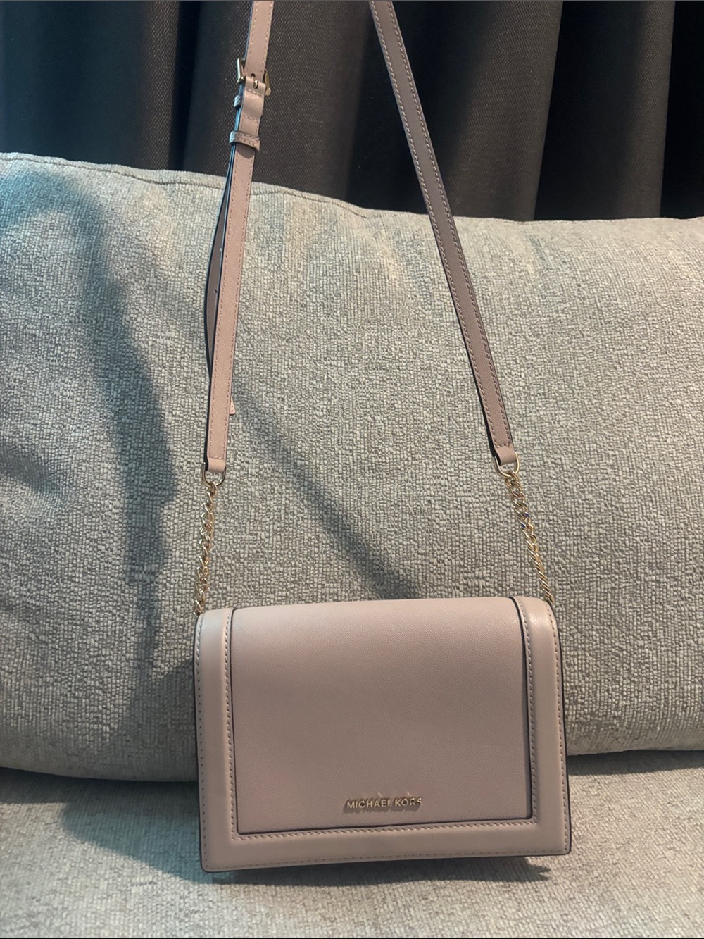 Michael Kors Blush Pink Saffiano Leather Crossbody Bag